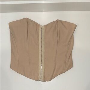 Princess Polly Beige Satin Corset